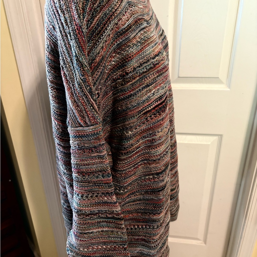 J.Jill Multicolor Striped Women's or Unisex Long Sleeve Sweater - Picture 5 of 8